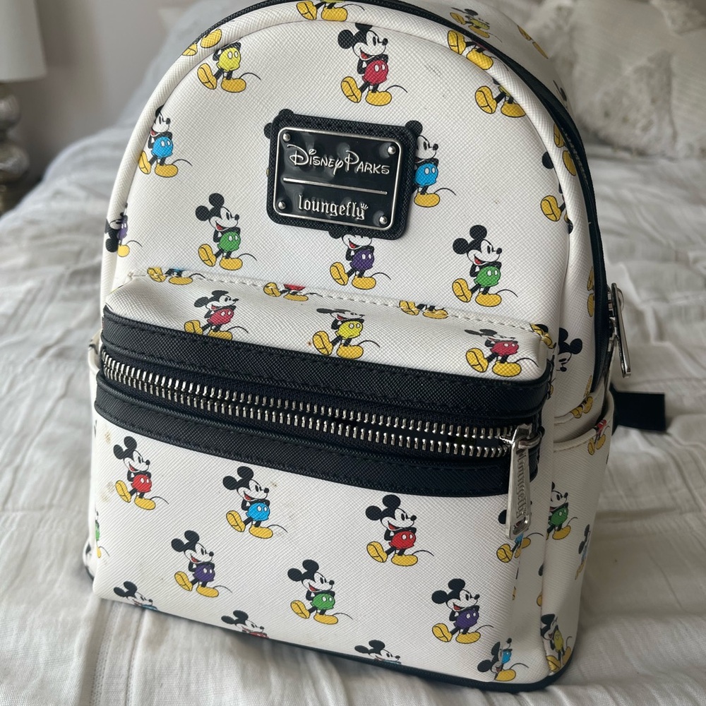 Loungefly Disney Parks Multicolor Mickey Mouse Backpack